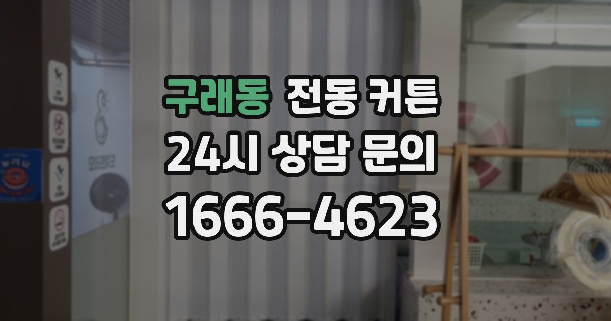 구래동 전동 커튼