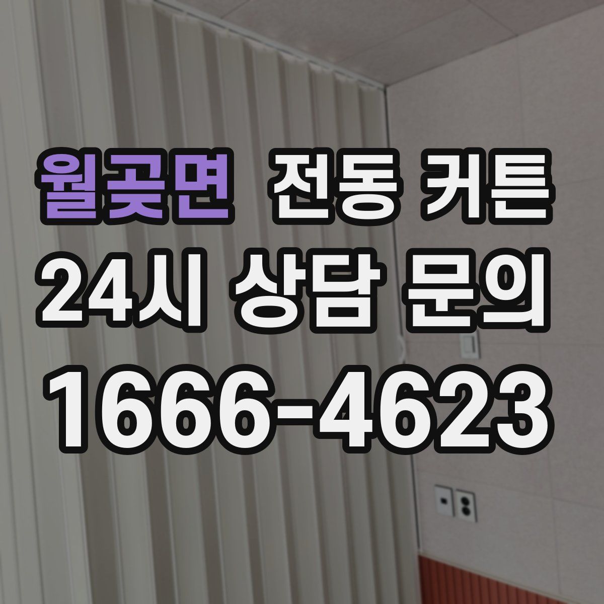 월곶면 전동 커튼