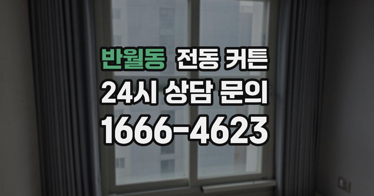 반월동 전동 커튼