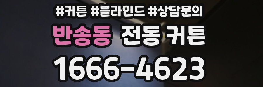 반송동 전동 커튼