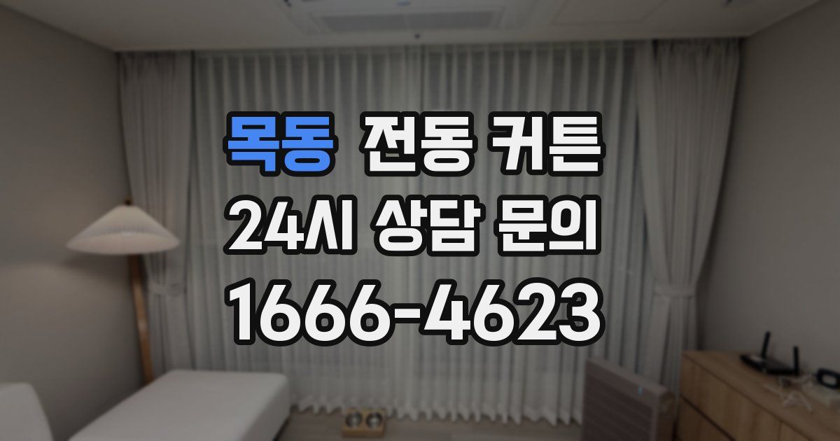 목동 전동 커튼