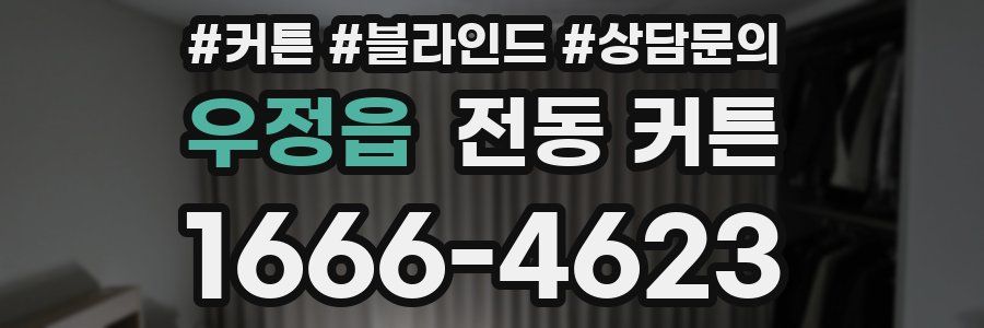 우정읍 전동 커튼