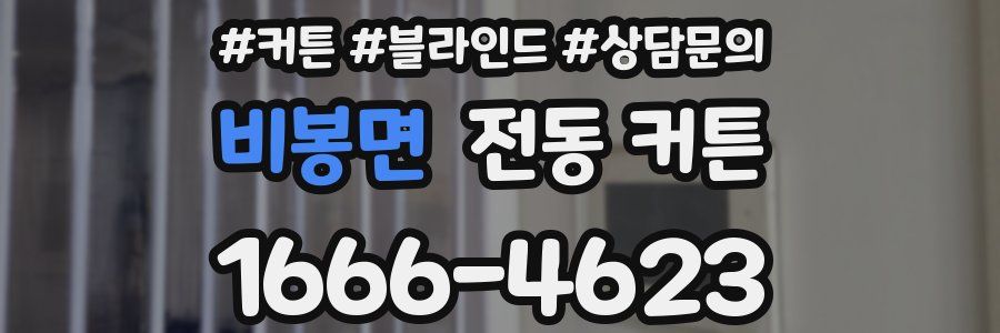 비봉면 전동 커튼