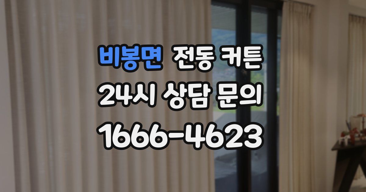 비봉면 전동 커튼