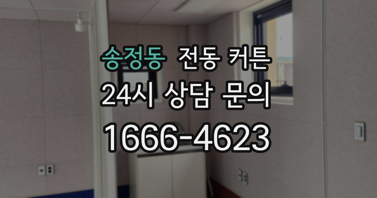 송정동 전동 커튼