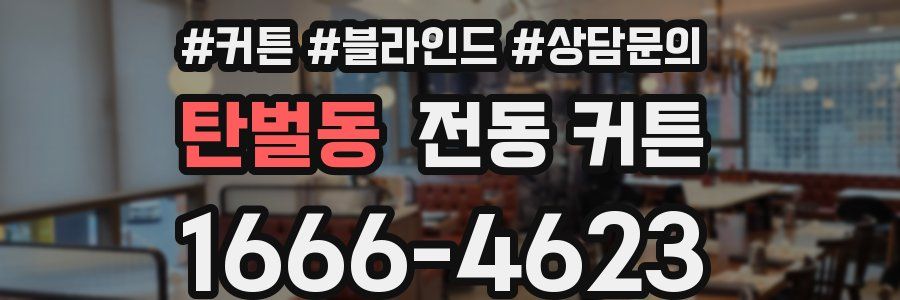 탄벌동 전동 커튼