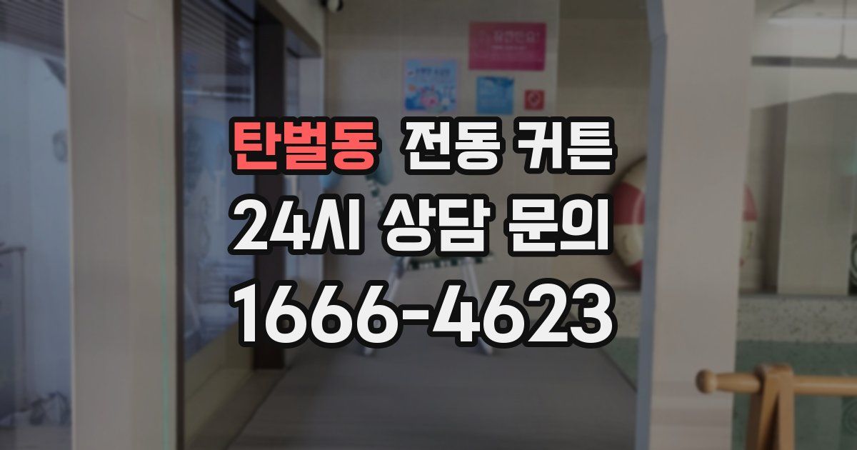 탄벌동 전동 커튼