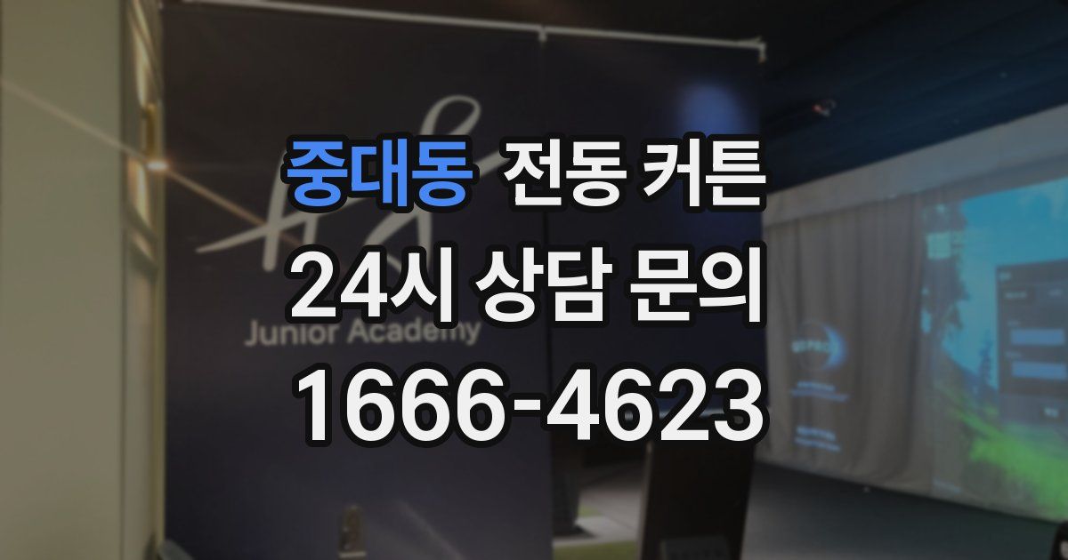 중대동 전동 커튼