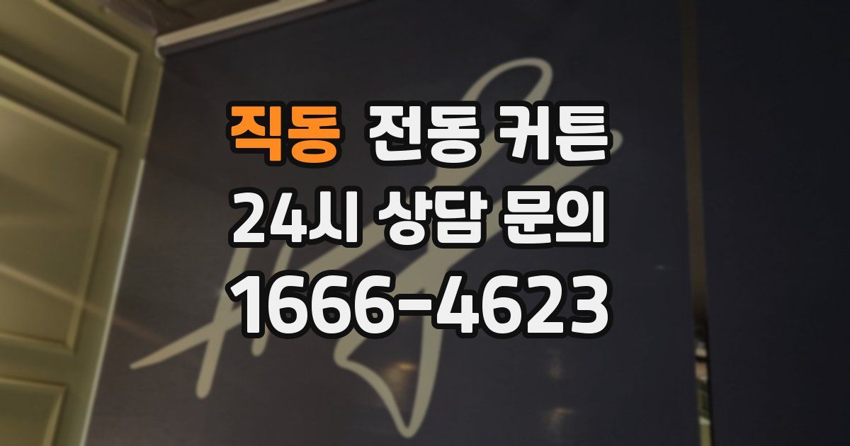 직동 전동 커튼