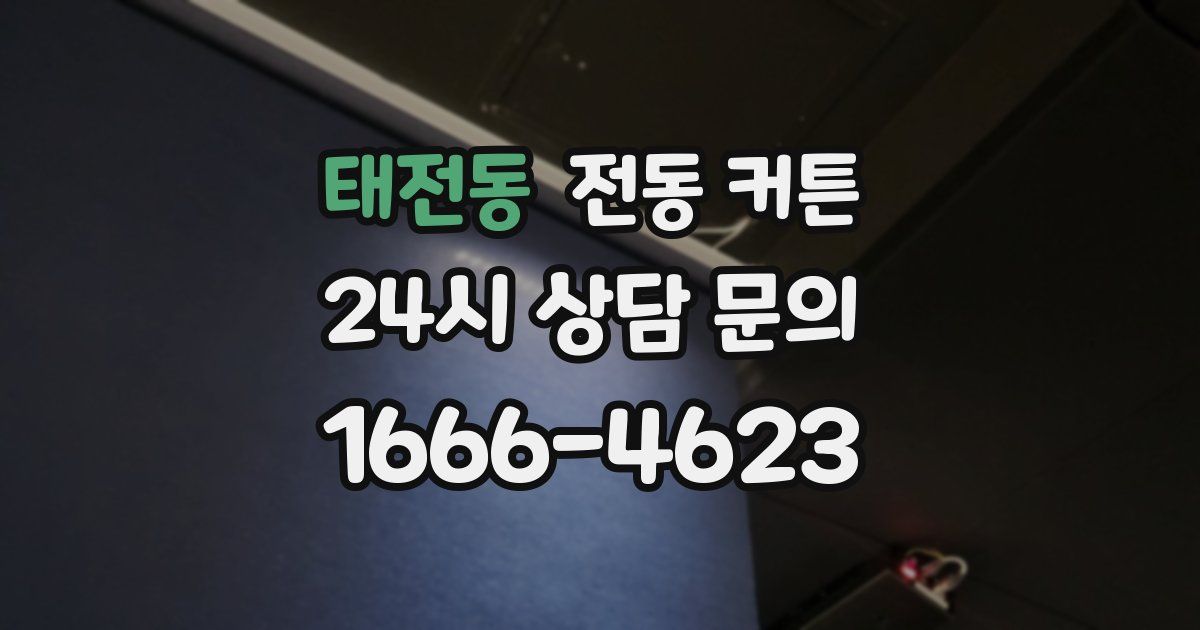 태전동 전동 커튼