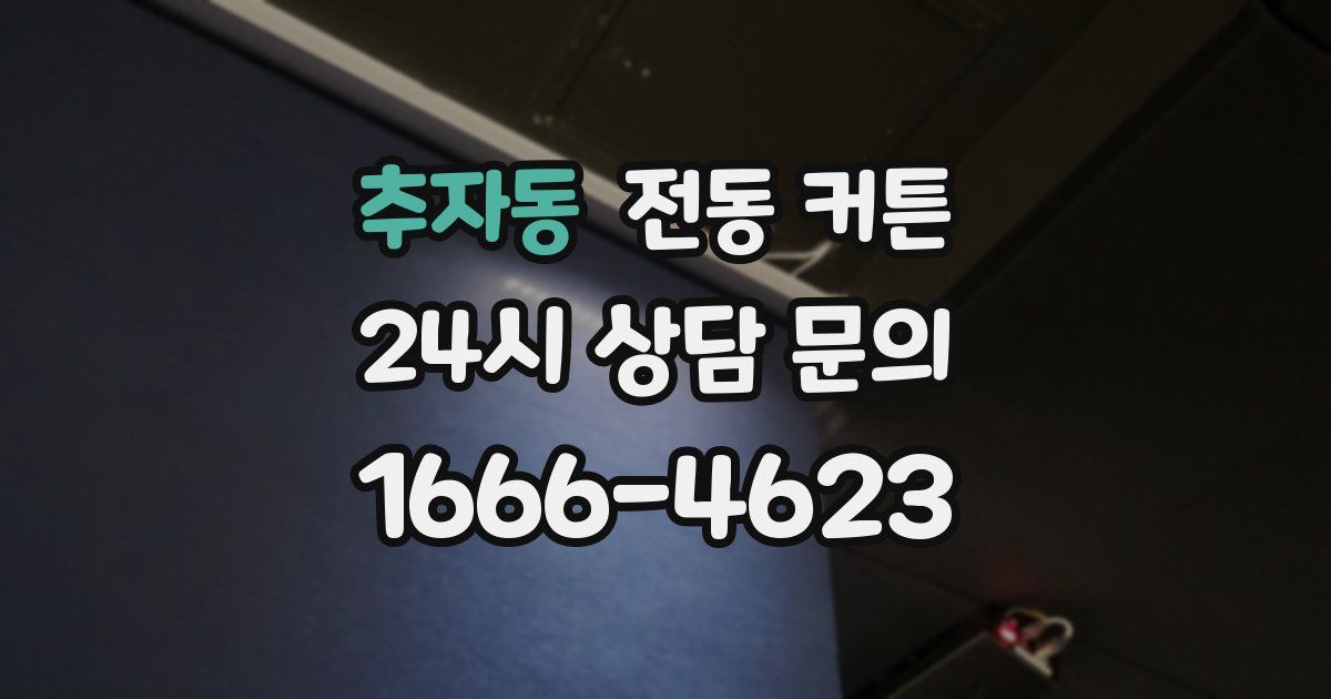 추자동 전동 커튼