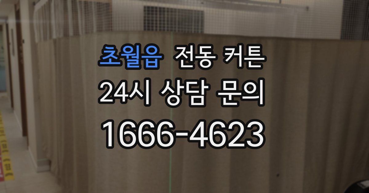 초월읍 전동 커튼