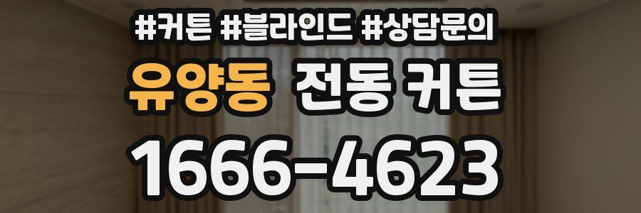 유양동 전동 커튼