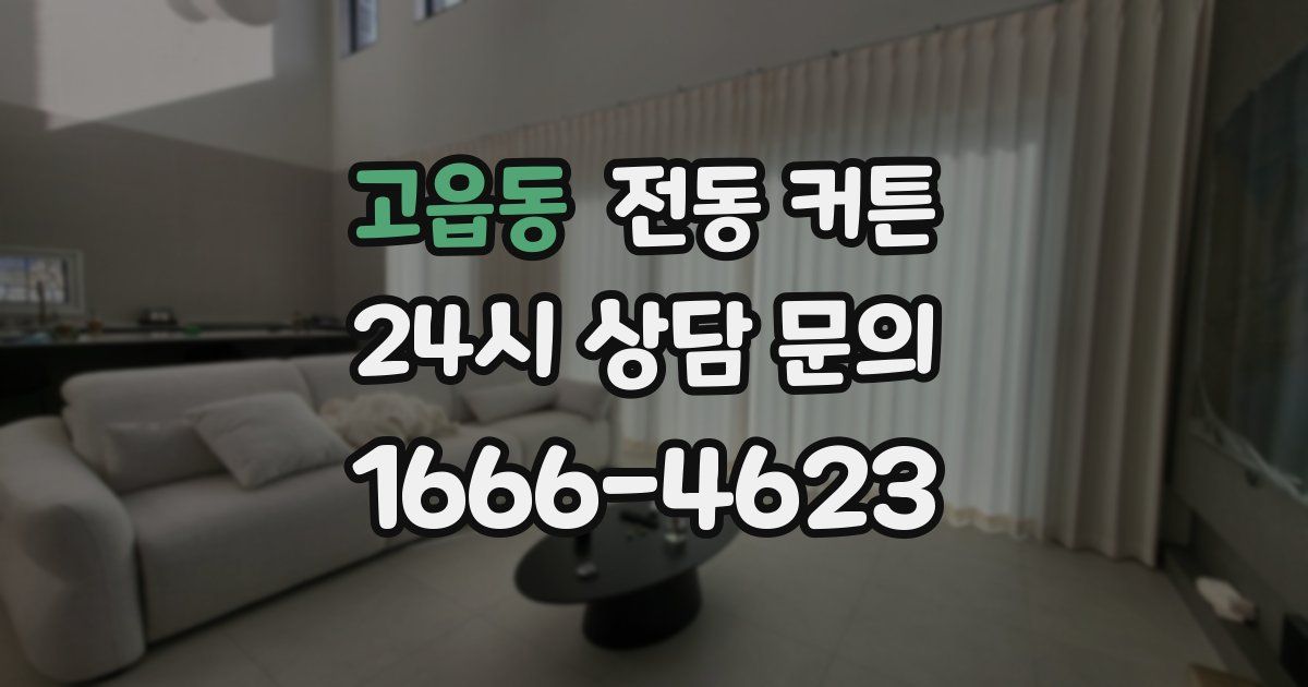 고읍동 전동 커튼