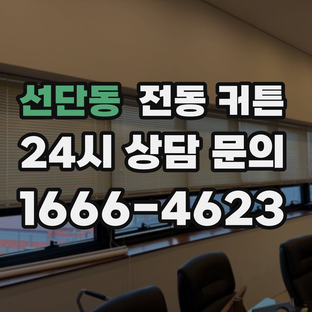 선단동 전동 커튼