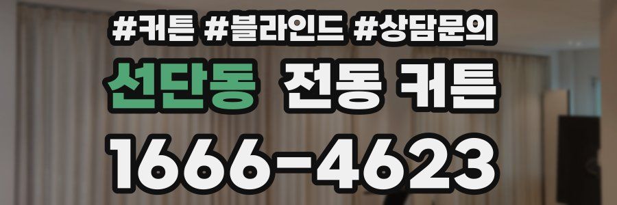 선단동 전동 커튼