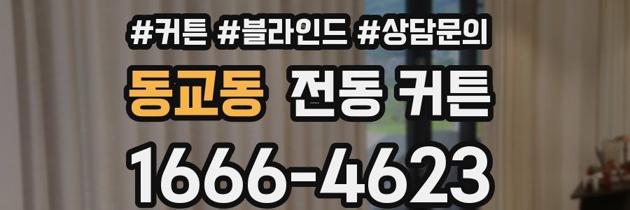 동교동 전동 커튼