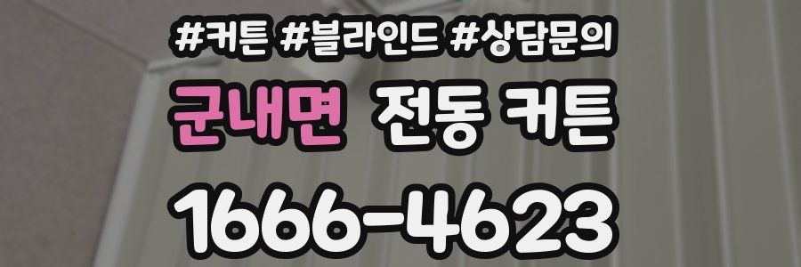 군내면 전동 커튼