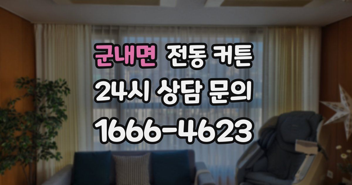 군내면 전동 커튼