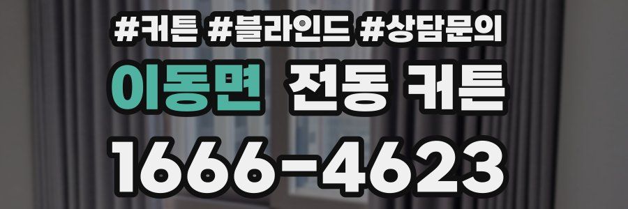 이동면 전동 커튼