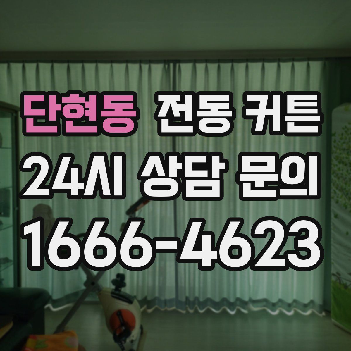 단현동 전동 커튼