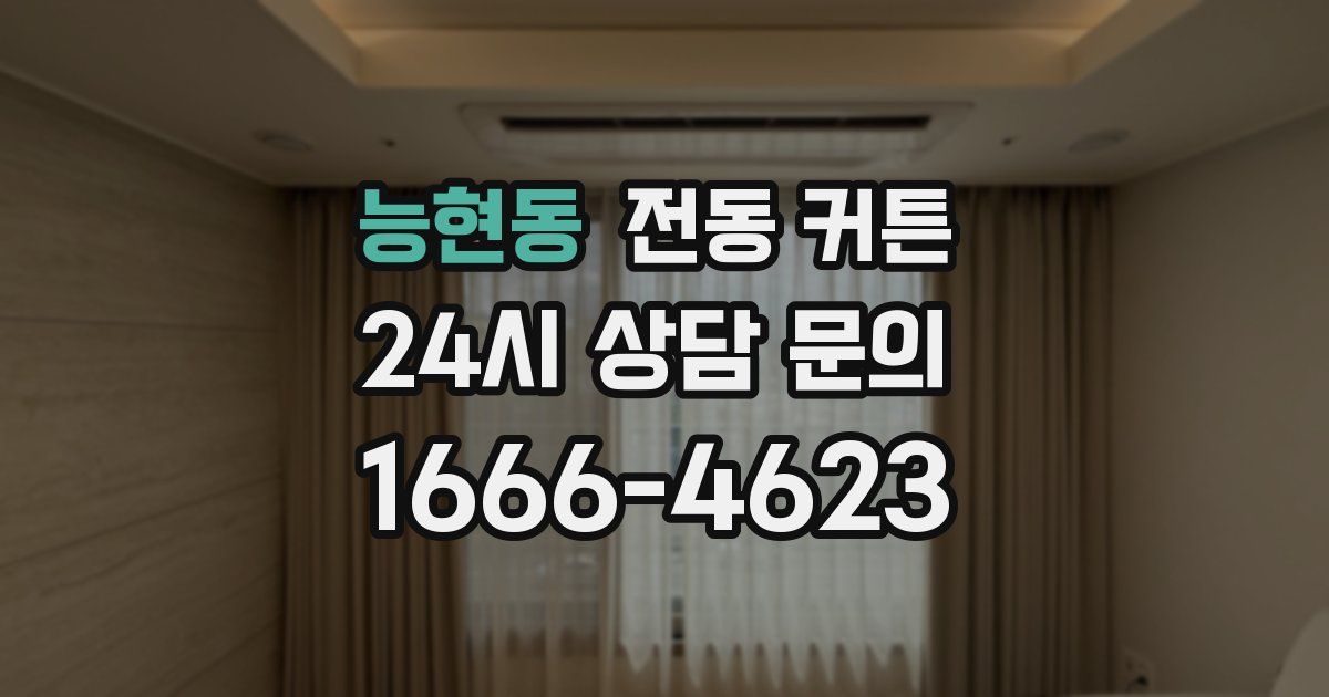 능현동 전동 커튼