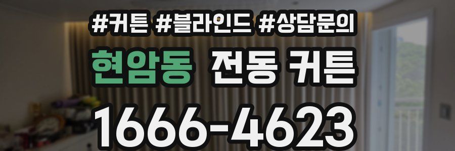 현암동 전동 커튼