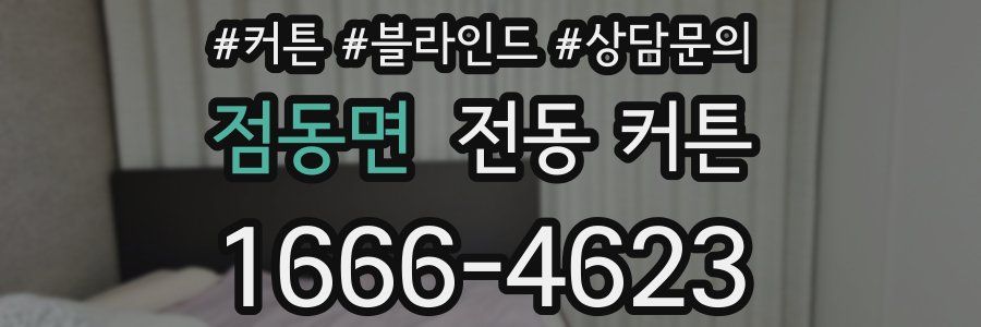 점동면 전동 커튼