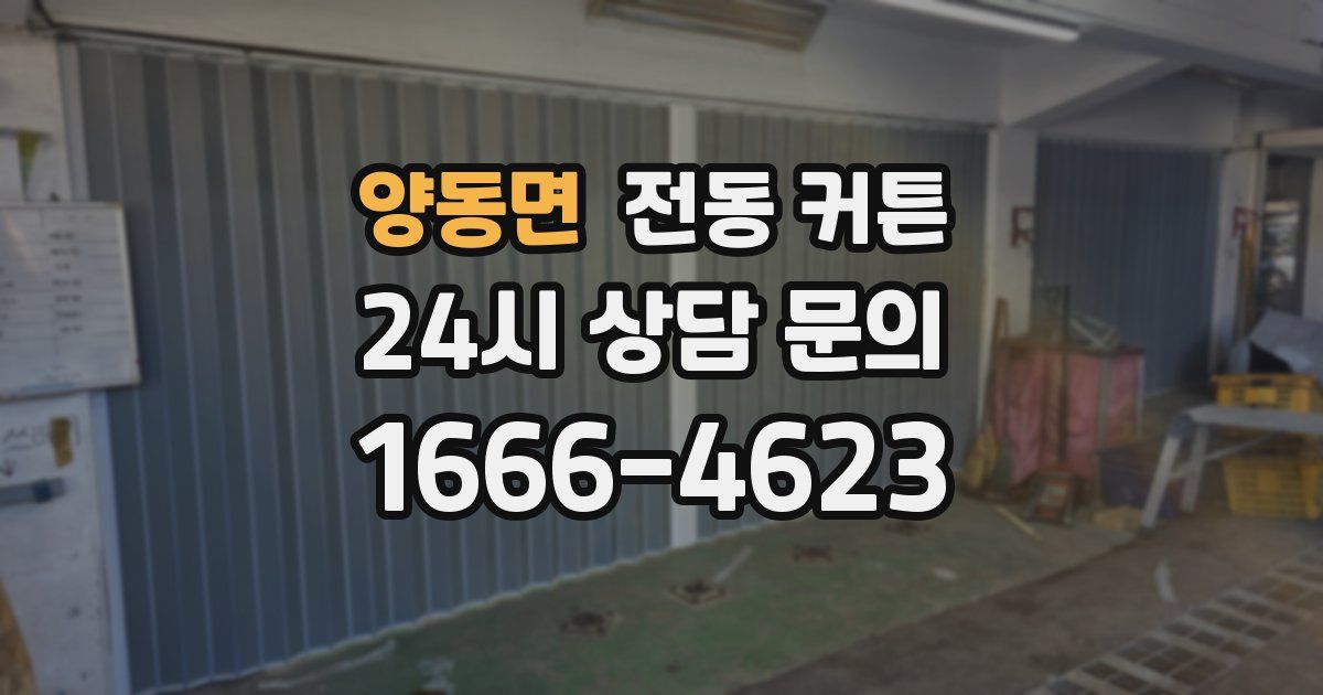 양동면 전동 커튼