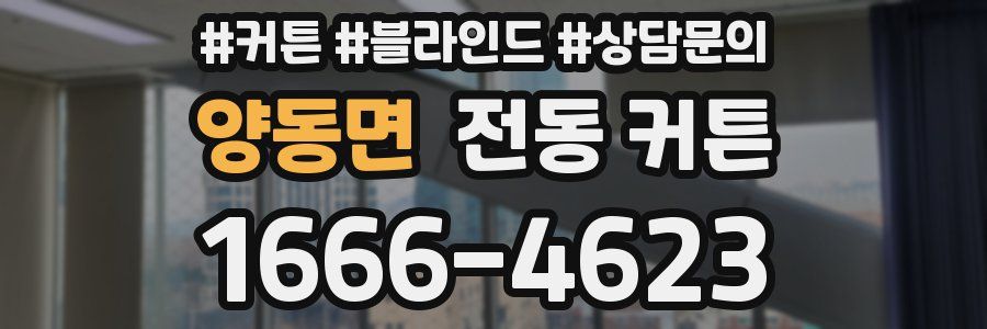양동면 전동 커튼