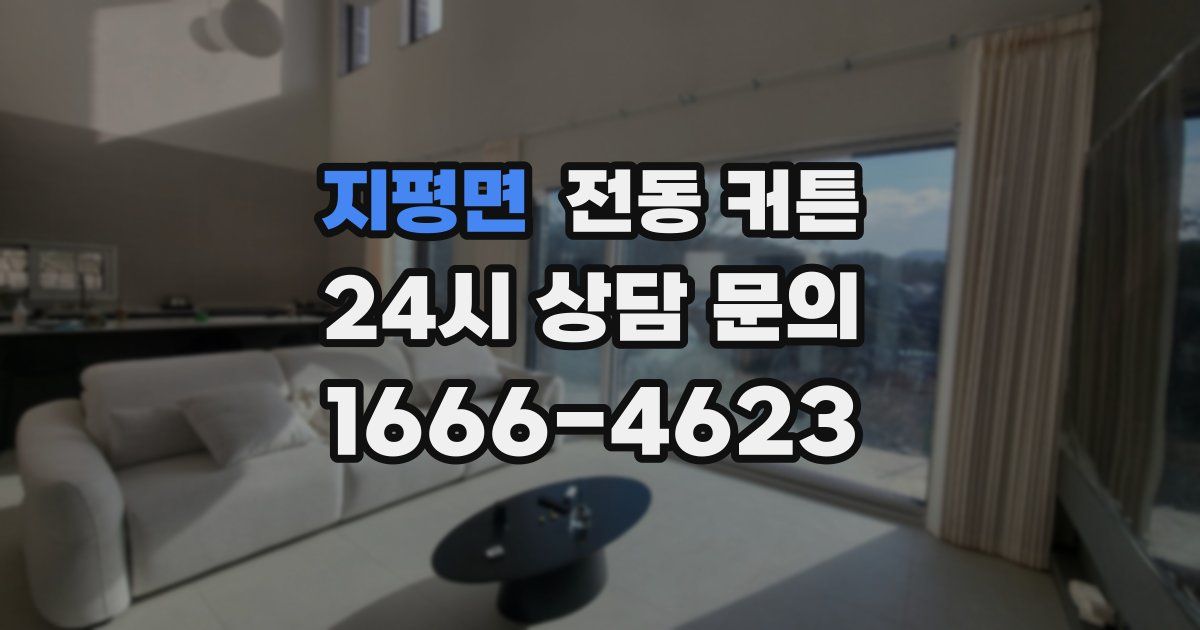 지평면 전동 커튼