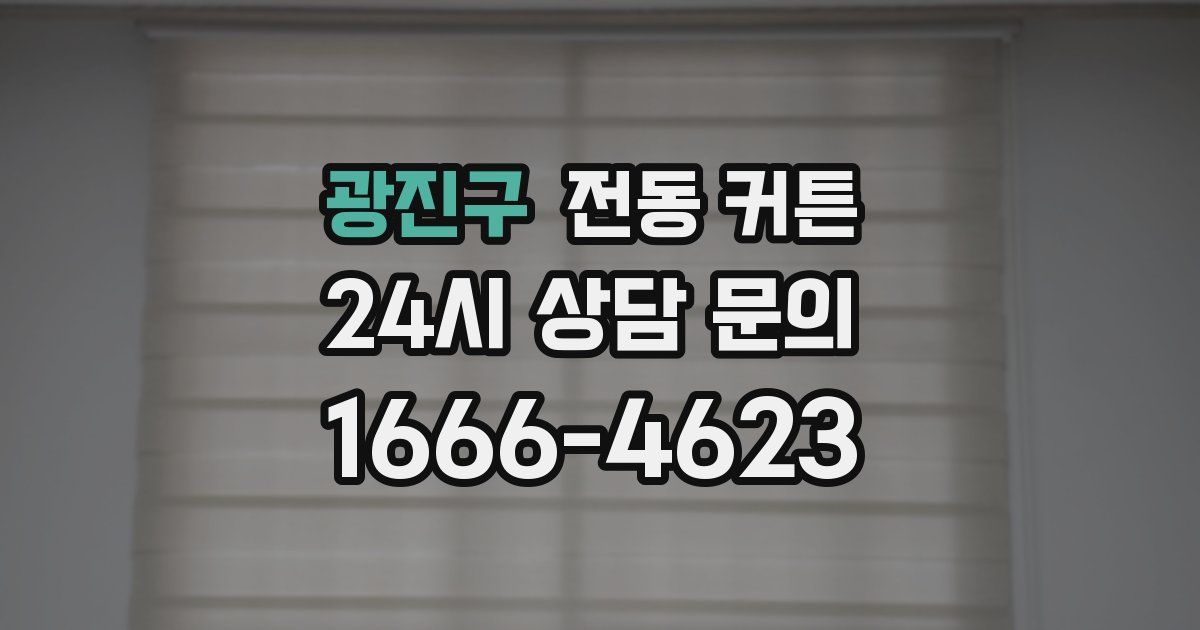 광진구 전동 커튼
