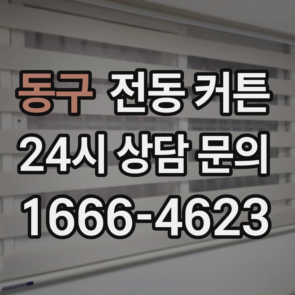 동구 전동 커튼