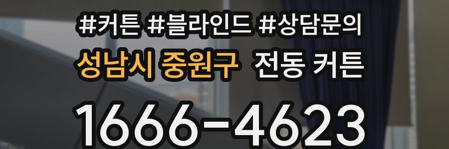 성남시 중원구 전동 커튼