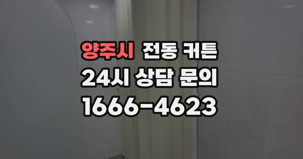 양주시 전동 커튼