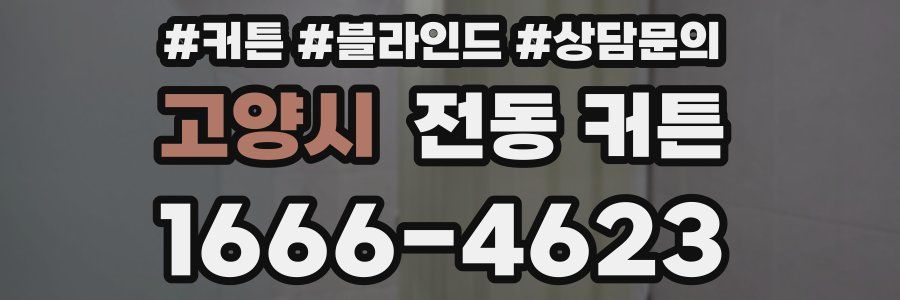 고양시 전동 커튼