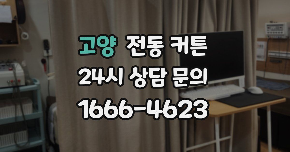 고양 전동 커튼
