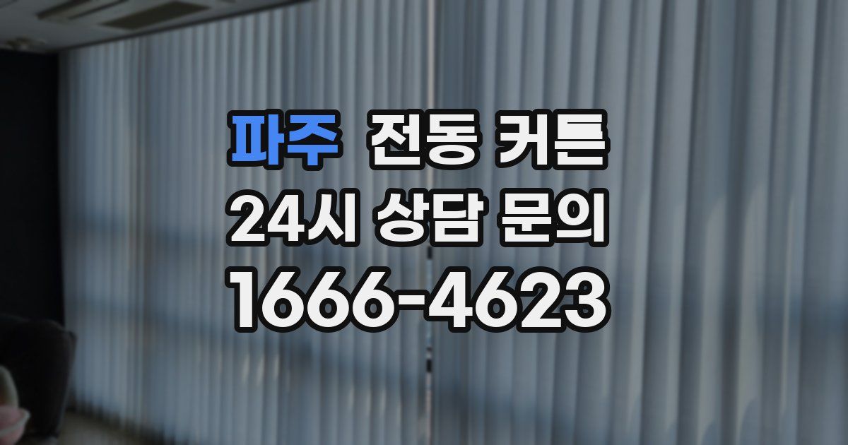 파주 전동 커튼