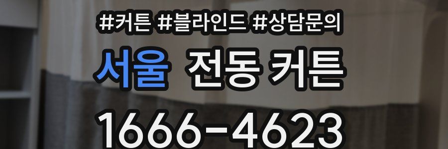 서울 전동 커튼