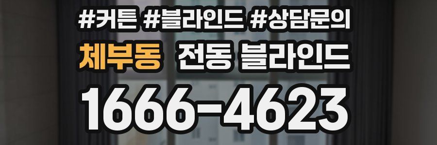 체부동 전동 블라인드