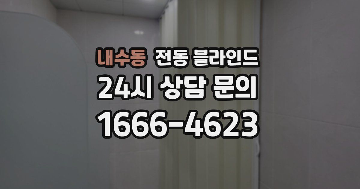 내수동 전동 블라인드