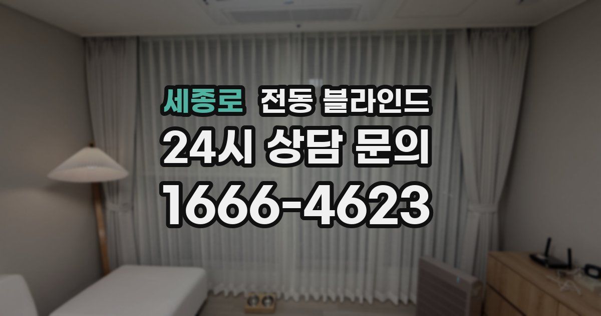 세종로 전동 블라인드