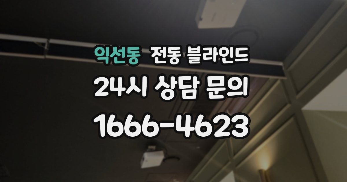 익선동 전동 블라인드