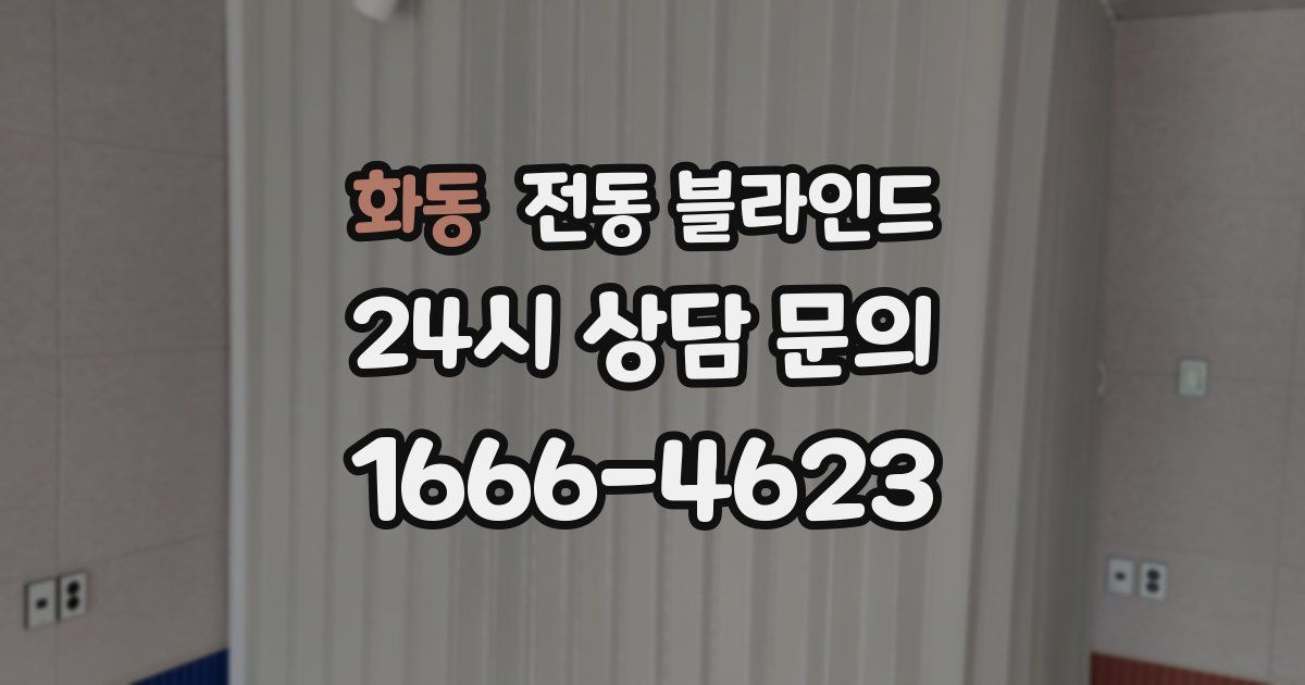 화동 전동 블라인드