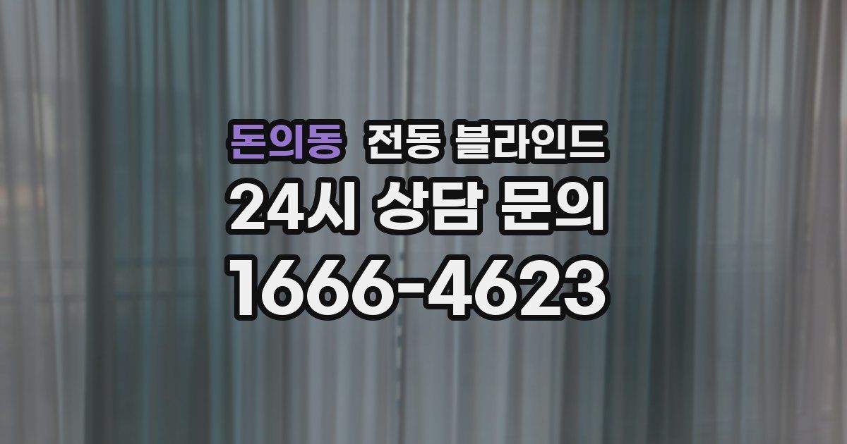 돈의동 전동 블라인드