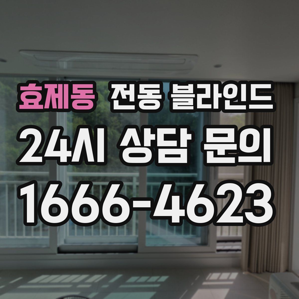 효제동 전동 블라인드