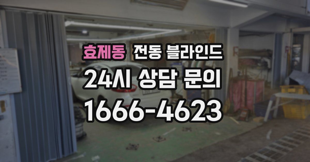 효제동 전동 블라인드