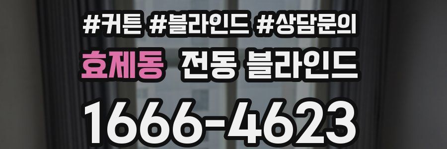 효제동 전동 블라인드