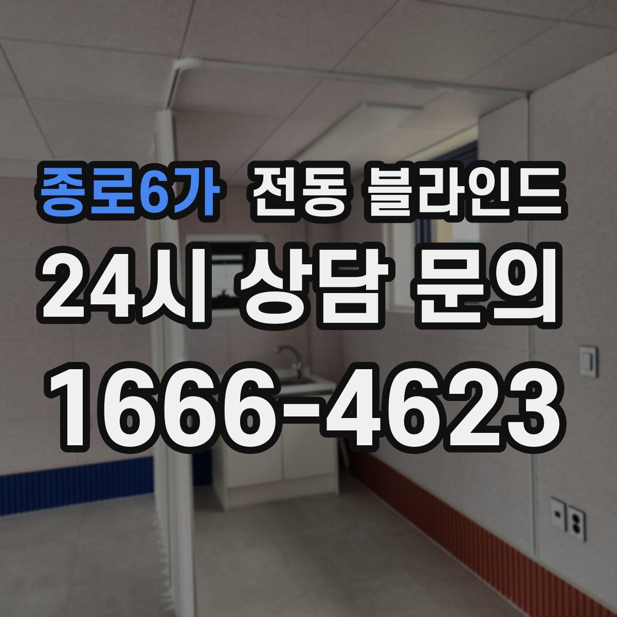 종로6가 전동 블라인드
