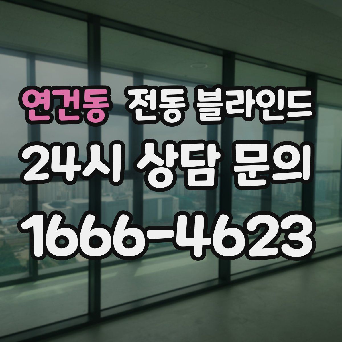 연건동 전동 블라인드